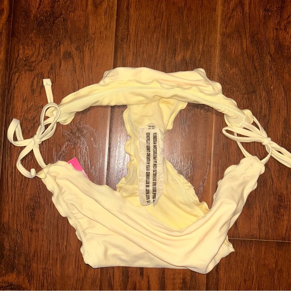 Yellow Ruffled Bikini Bottom - Picture 3 of 4